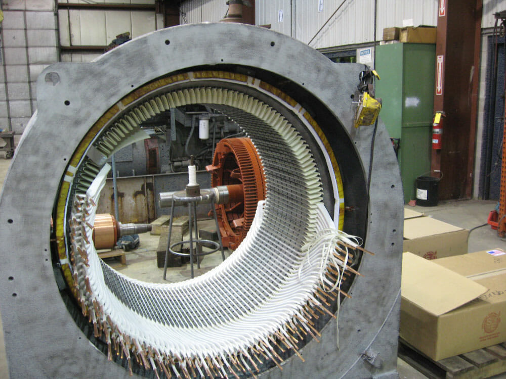 Partially rewound 3000 HP Stator