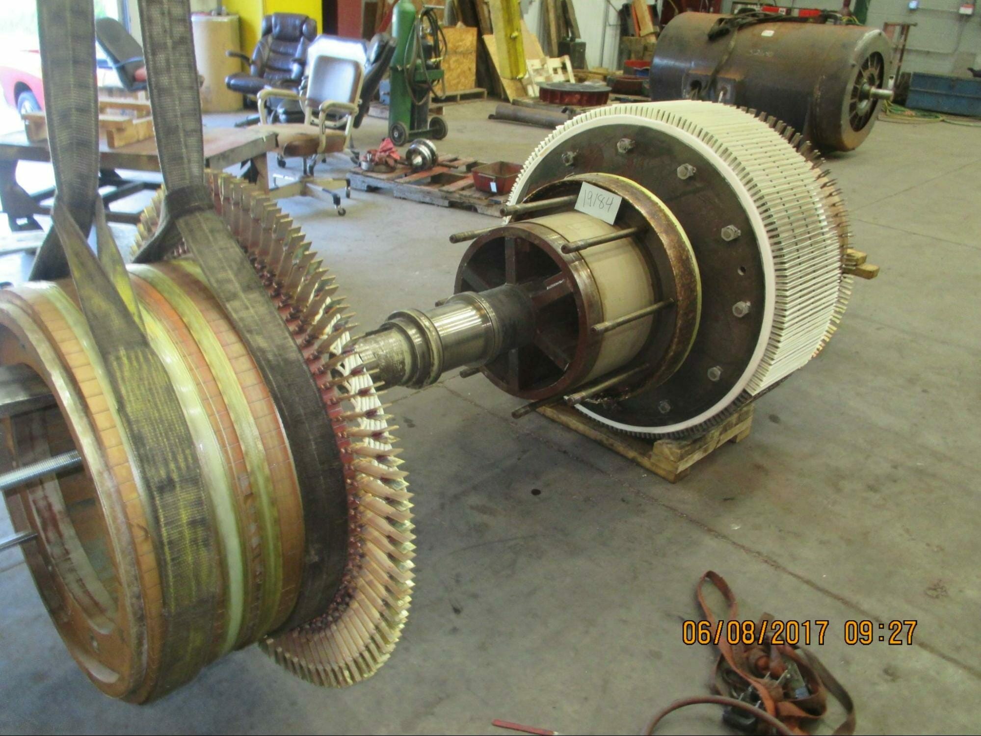 DC Armature with Commutator removed